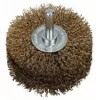 Bosch 2 608 622 130 kiekkoharja, aaltoileva messinkipinnoitettu lanka, 80 mm, 6 mm varsi