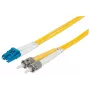 Intellinet kuitu-patchkaapeli, OS2, LC/ST, 5 m, keltainen, duplex, singlemode, 9/125 µm, LSZH, kuitu, elinikäinen takuu