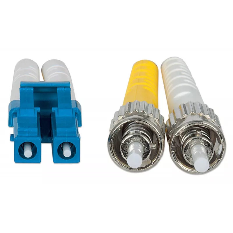 Intellinet kuitu-patchkaapeli, OS2, LC/ST, 5 m, keltainen, duplex, singlemode, 9/125 µm, LSZH, kuitu, elinikäinen takuu
