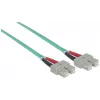 Intellinet kuitu-patchkaapeli, OM3, SC/SC, 3 m, aqua, duplex, multimode, 50/125 µm, LSZH, kuitu, elinikäinen takuu