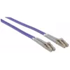Intellinet kuitu-patchkaapeli, OM4, LC/LC, 1m, violetti, duplex, multimode, 50/125 µm, LSZH, kuitu, elinikäinen takuu