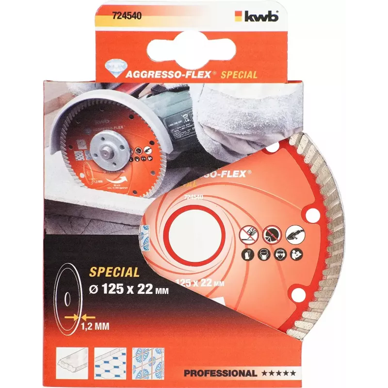 Katkaisulaikka KWB 724540 betonille graniitille marmorille laatalle