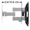 Hama 00118101 TV-seinäteline 121,9 cm (48 tuumaa) musta
