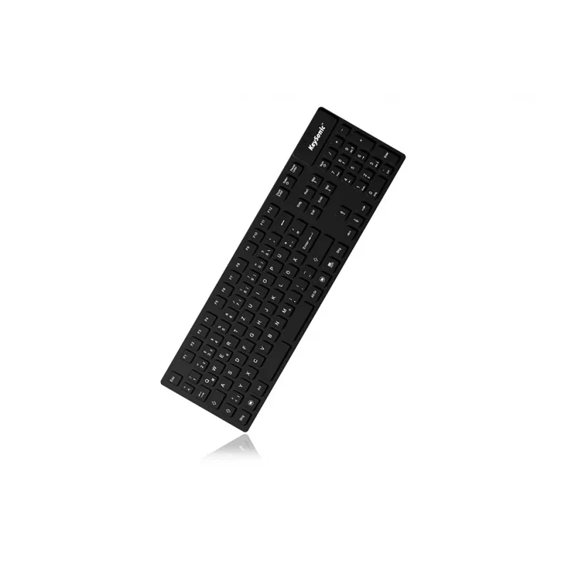 KeySonic KSK-8030 IN (FR) näppäimistö teollisuus USB AZERTY ranska musta