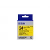 Epson tarranauha magneettinen LK-6YB2 musta/keltainen 24 mm (1,5 m)