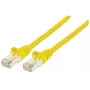Intellinet 736725 verkkokytkentäkaapeli, Cat6A, S/FTP PiMF, RJ45 – RJ45, 10 m, halogeeniton, valettu, takertumaton, keltainen