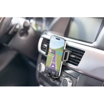 Cellularline Hug - universaali, matkapuhelin/älypuhelin, passiivinen teline, auto, musta