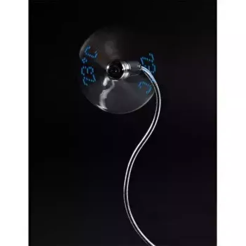 Hama 00012170 USB-tuuletin lämpötilanäytöllä, hopea
