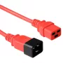 Verkkojohto C19 - C20 ACT Powercord punainen 1,8 m