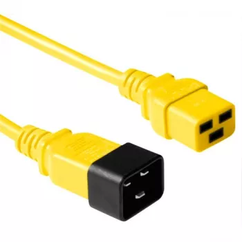 ACT Powercord C19 - C20 keltainen 1,8 m