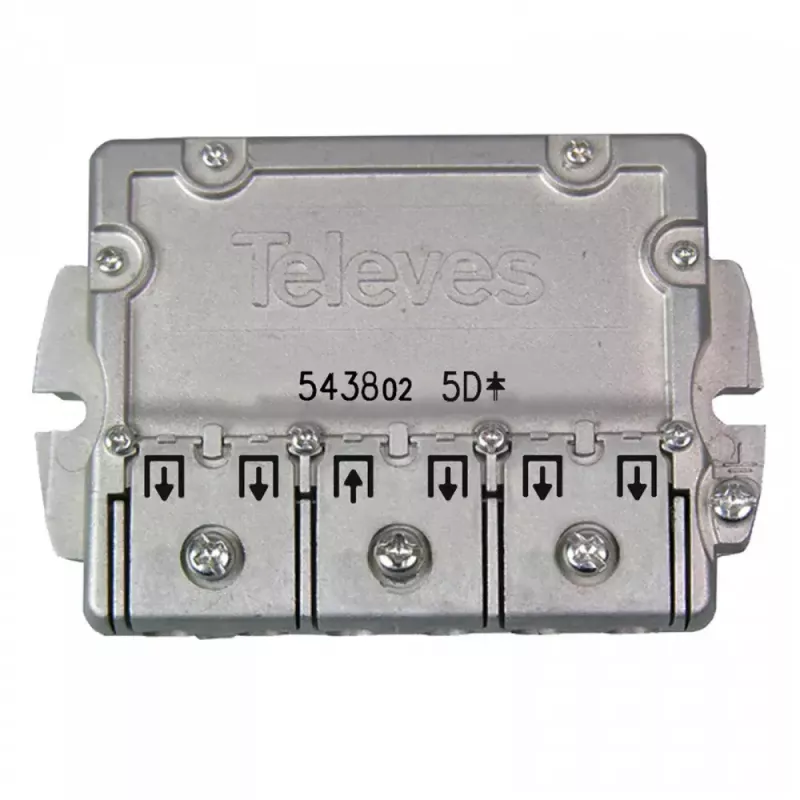 Kaapelijakaja Televes 543802 ruostumaton teräs