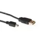 USB-kaapeli ACT USB 2.0 A -pistoke – USB Mini-B -pistoke 1,80 m