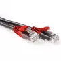 ACT musta 5 metrin U/UTP CAT6A -verkkokaapeli, kytketty, RJ45-liittimillä