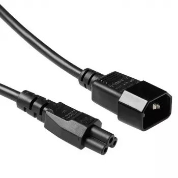 Virtakaapeli C14 - C5 musta 0,5 m ACT Powercord AK5218