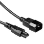 Virtakaapeli C14 - C5 musta 0,5 m ACT Powercord AK5218