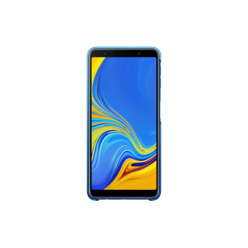 Samsung Gradation Cover EF-AA750 takakansi Galaxy A7 (2018) -puhelimelle, sininen
