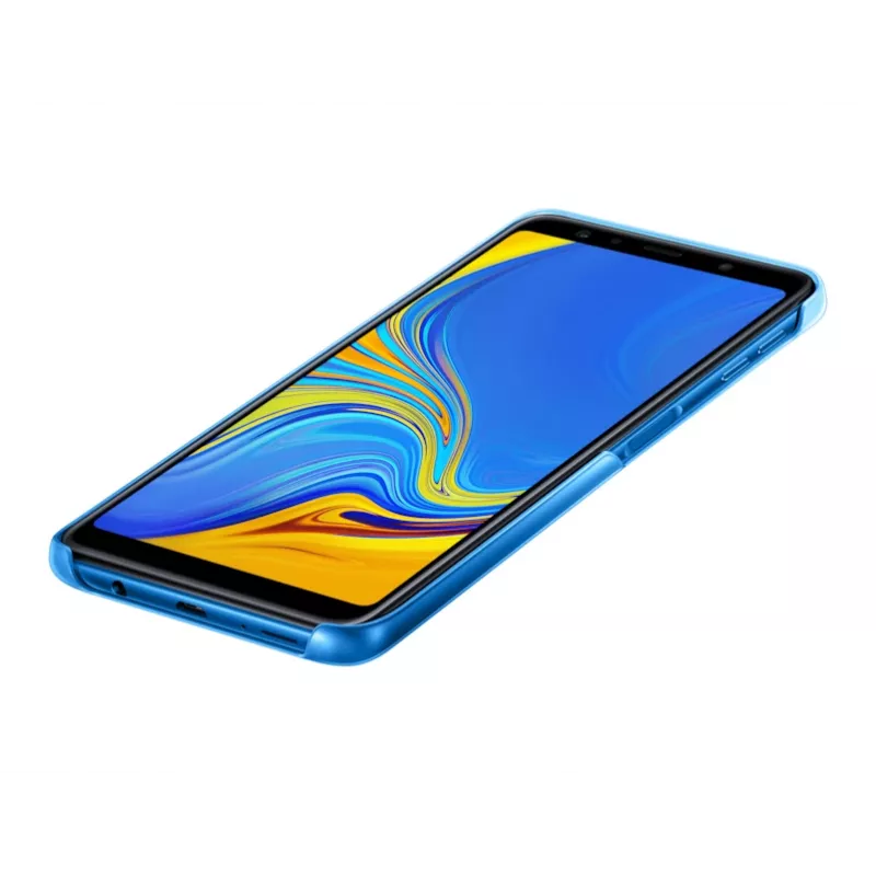 Samsung Gradation Cover EF-AA750 takakansi Galaxy A7 (2018) -puhelimelle, sininen