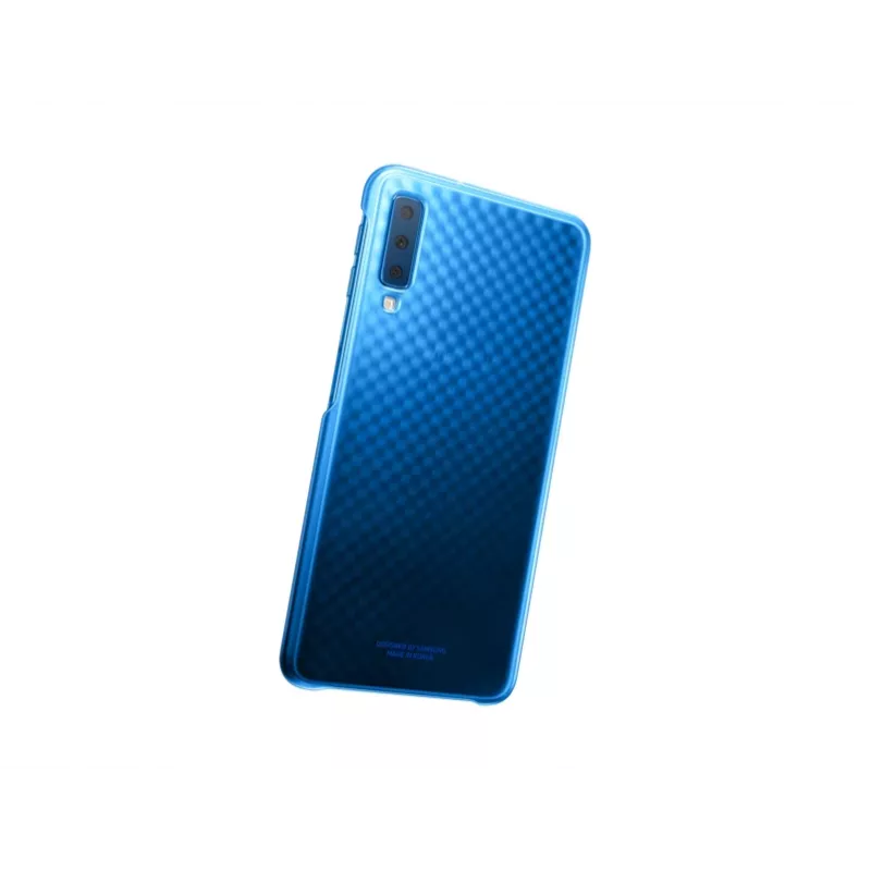 Samsung Gradation Cover EF-AA750 takakansi Galaxy A7 (2018) -puhelimelle, sininen