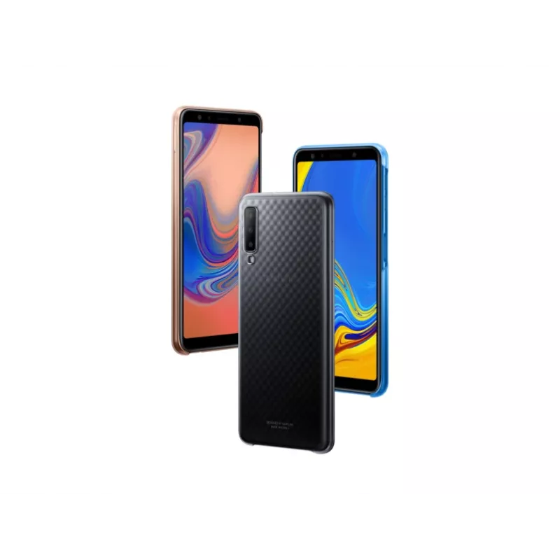 Samsung Gradation Cover EF-AA750 takakansi Galaxy A7 (2018) -puhelimelle, sininen