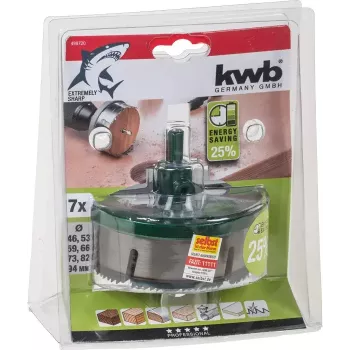 Reikäsahasarja KWB 498720 7 osaa