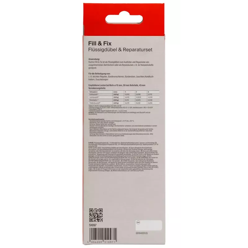 Fischer 051097 Liquid Dowel täyttö- ja kiinnitysmassa