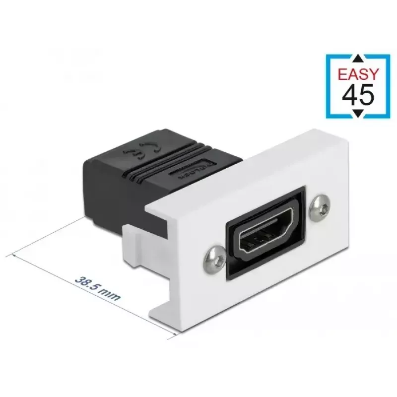 HDMI-moduuli DeLOCK Easy 45 suora 22,5 x 45 mm