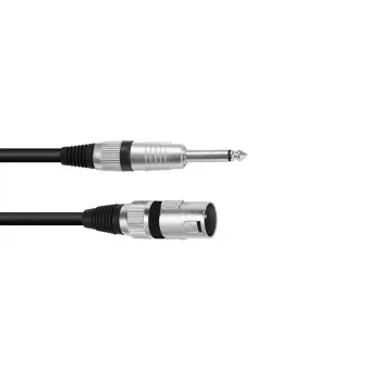 Audiokaapeli Omnitronic 3022519D 10 m XLR 3-pin 6,35 mm musta