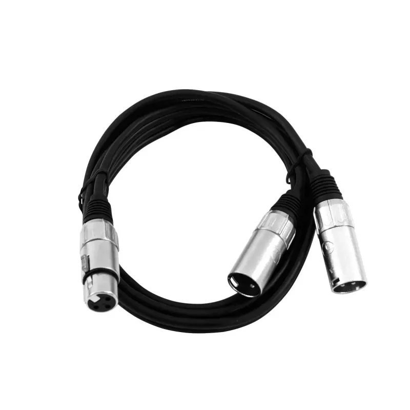 Audiokaapeli XLR (3-pin) 2 x XLR (3-pin) musta Omnitronic 30225204