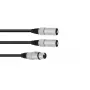 Audiokaapeli XLR (3-pin) 2 x XLR (3-pin) musta Omnitronic 30225204