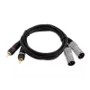 Audiokaapeli Omnitronic 3022522D 3 m 2 x XLR 2 x RCA musta