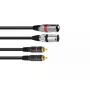Audiokaapeli Omnitronic 3022522D 3 m 2 x XLR 2 x RCA musta