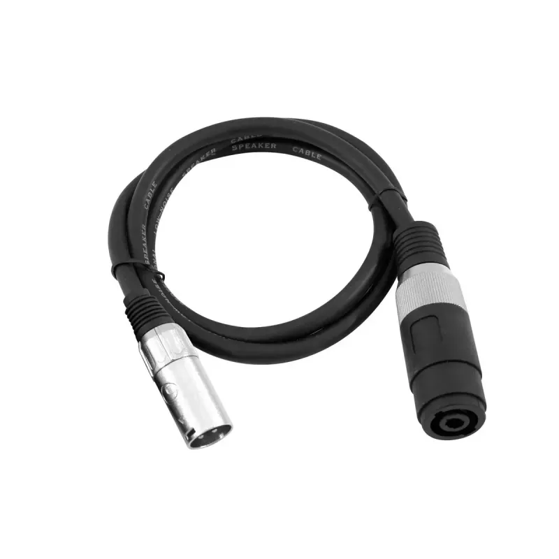 Audiokaapeli Omnitronic 30225590 Speakon XLR 1 m musta