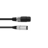 Audiokaapeli Omnitronic 30225590 Speakon XLR 1 m musta
