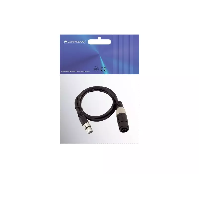 Audiokaapeli 1 m Omnitronic 30225600