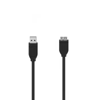 Hama 00300064 USB-kaapeli USB 3.2 Gen 1 (3.1 Gen 1) 0,75 m Micro-USB B USB A musta