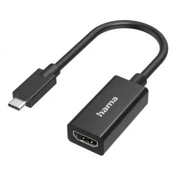 Videosovitin HAMA USB-C HDMI Ultra-HD 4K (malli 00300087) – passiivinen liitäntä video/ääni