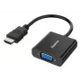 HAMA HDMI VGA -adapteri Classic Line 00300091 — HDMI (tulo) VGA (lähtö), Full HD 1080p