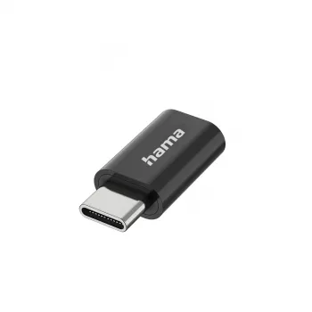 Hama 00300095 Micro-USB B -adapteri USB Type-C -pistoke musta