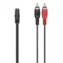Äänikaapeli Hama 00305040 3,5 mm naaras 2 x RCA-pistoke musta