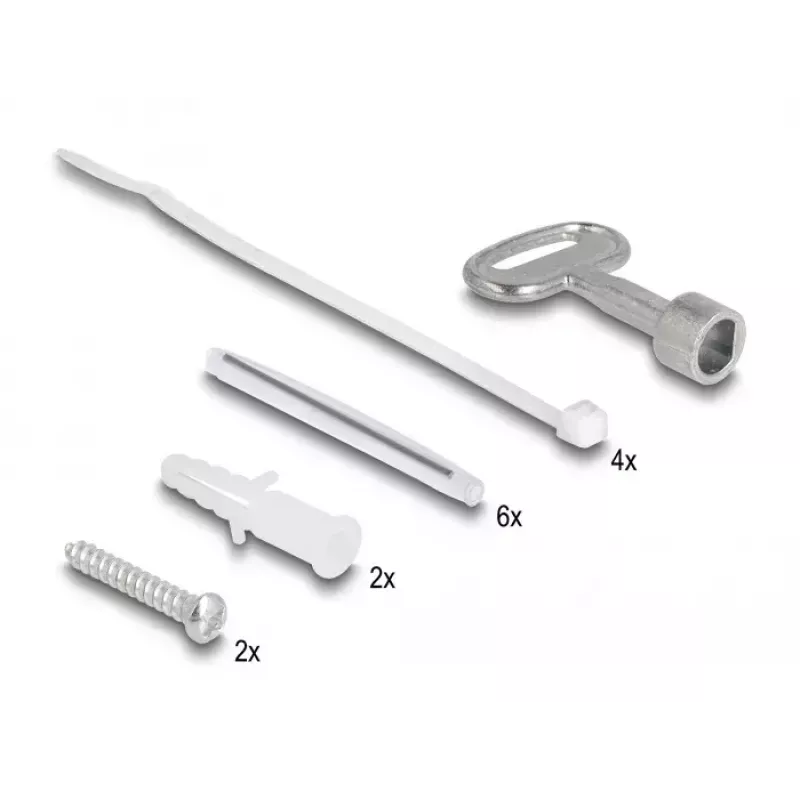 DeLOCK kuitujakorasia 6 porttia IP65 vesitiivis valkoinen