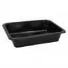 Kertakäyttöinen elintarvikeastia Papstar 96552 polypropyleeni musta 227x178x45mm