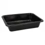 Kertakäyttöinen elintarvikeastia Papstar 96552 polypropyleeni musta 227x178x45mm