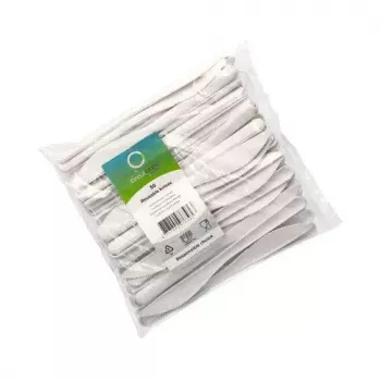 Kertakäyttöhaarukka Papstar 96428 polypropyleeni 50 kpl valkoinen 185 mm
