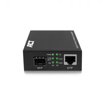 Verkkomediakonvertteri ACT AC4451 1000 Mbit/s multimode singlemode musta