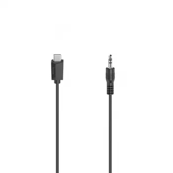 Hama 00200729 audiokaapeli 0,75 m 3,5 mm USB Type-C musta