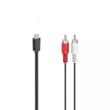 Hama 00200730 audiokaapeli 1,5 m RCA USB musta