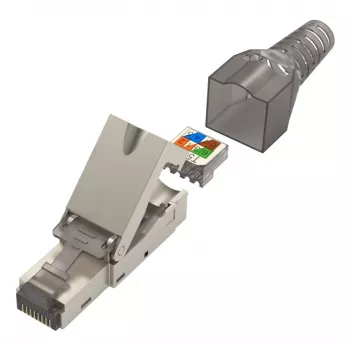 Hama 00200773 Cat6a suojattu RJ45-liitin, työkaluton