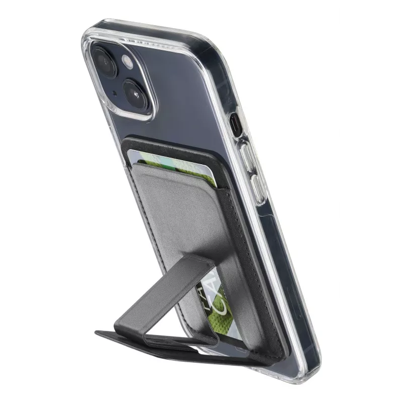Cellularline Pocket Stand Mag magneettinen korttipidike ja jalusta, MagSafe-yhteensopiva