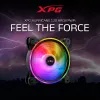 XPG HURRICANE 120 ARGB PWM musta, tuuletin, 12 cm, 600 RPM, 2000 RPM, musta