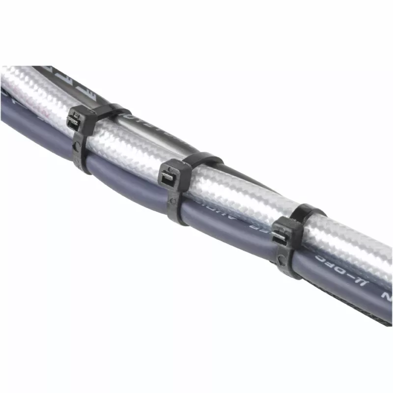 Hama 00221002 nippusidesarja, 2,5x100/150/200 mm, musta, 150 kpl
